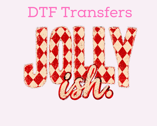 Jollyish Christmas DTF TRANSFER