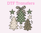 Christmas 3 Trendy Christmas Trees DTF TRANSFER