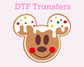 Gingerbread Mickkey Magical Christmas DTF TRANSFER