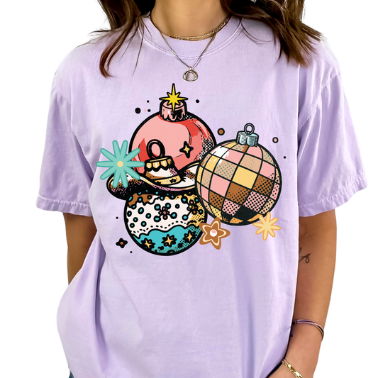 Western Ornament Collage Christmas DTF TRANSFER or UV DTF STICKER