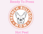 French Bulldog Mom DTF TRANSFER or UV DTF STICKER DECAL
