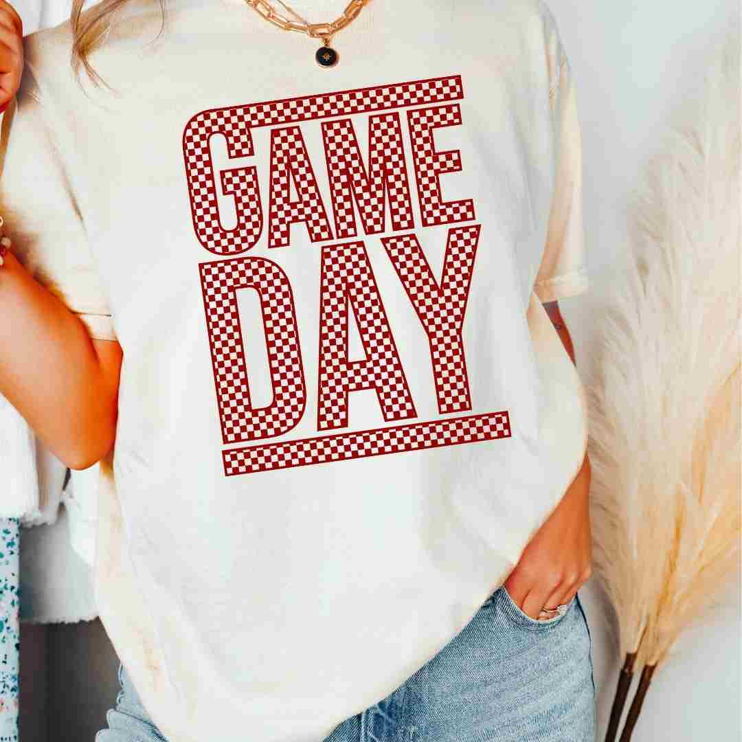 Vans Game Day (Red) DTF TRANSFER or UV DTF STICKER