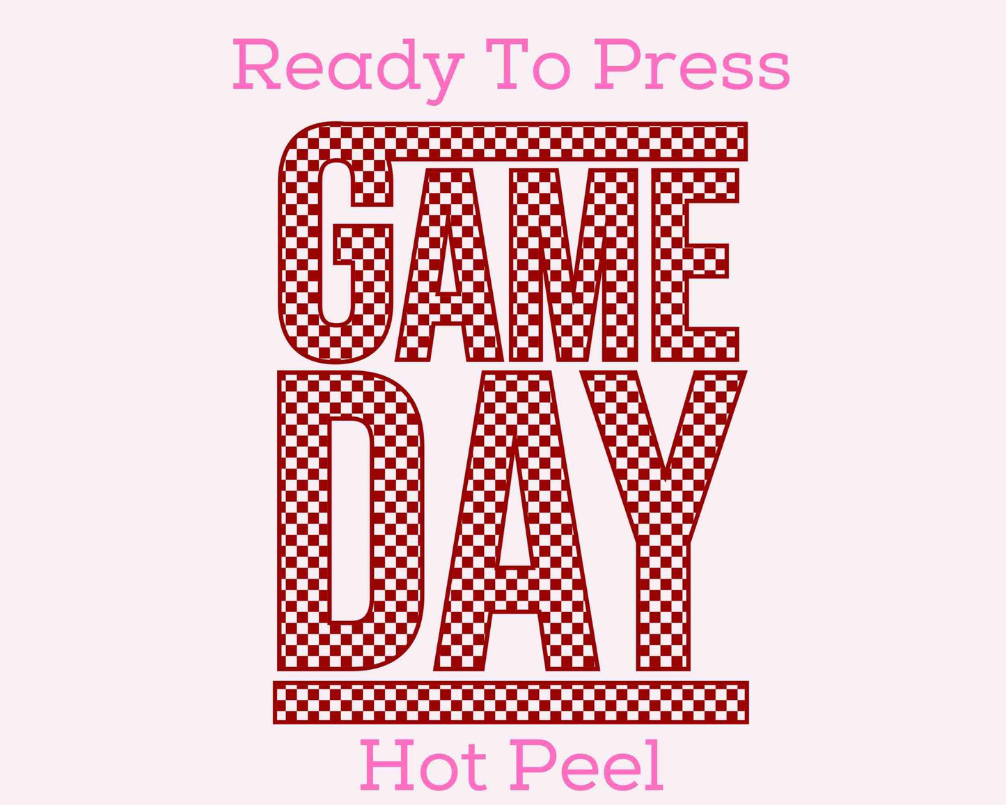 Vans Game Day (Red) DTF TRANSFER or UV DTF STICKER