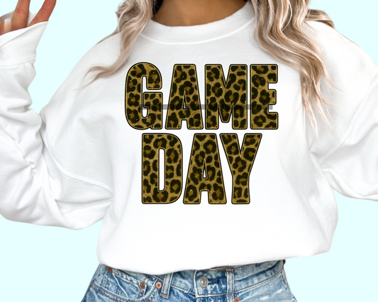 Leopard Game Day DTF TRANSFER or UV DTF STICKER