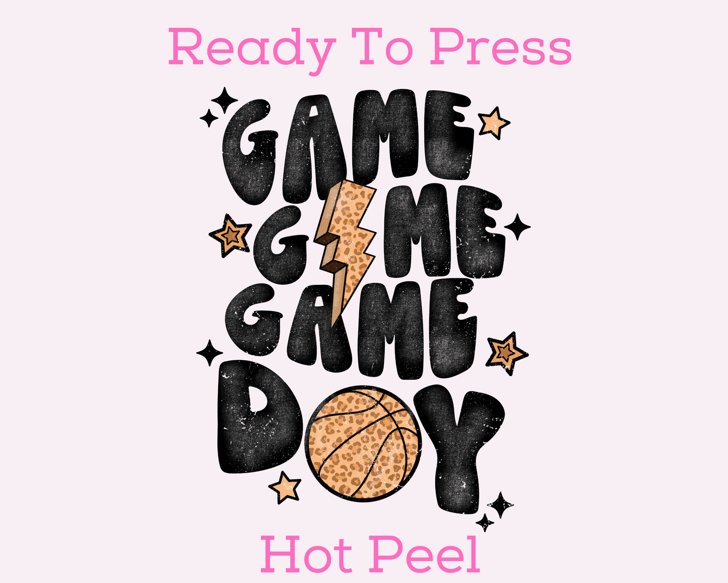 Basketball Game Day (Distressed) DTF TRANSFER