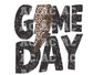 Game Day Leopard Bolt DTF TRANSFER or UV DTF STICKER