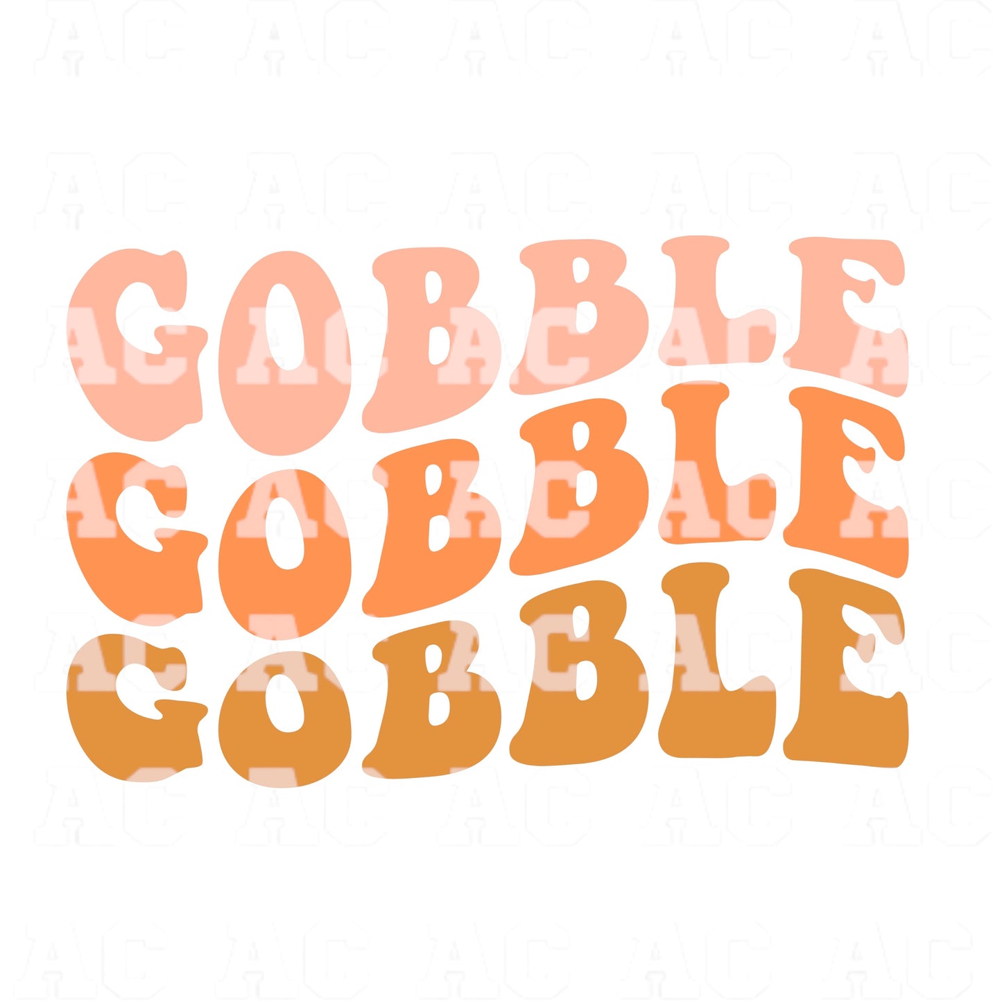 Gobble Stacked DTF TRANSFER or UV DTF STICKER DECAL