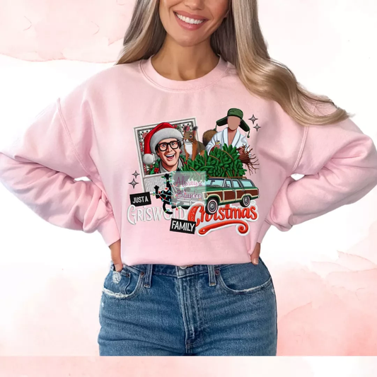 Griswold Family Christmas (Faux Embroidery) Christmas DTF TRANSFER or UV DTF STICKER