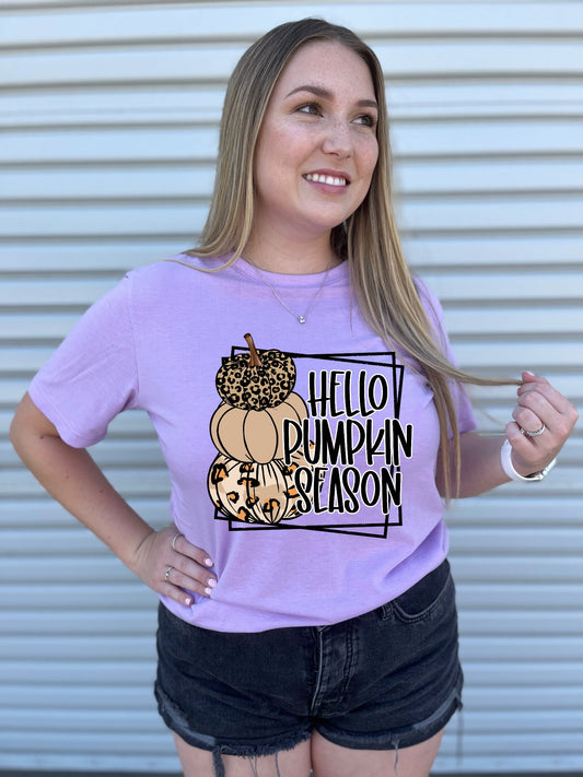 Hello Pumkin Season DTF TRANSFER or UV DTF STICKER DECAL