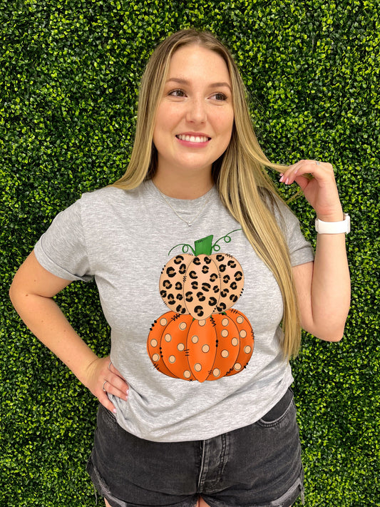 Stacked Pumpkins DTF TRANSFER or UV DTF STICKER DECAL