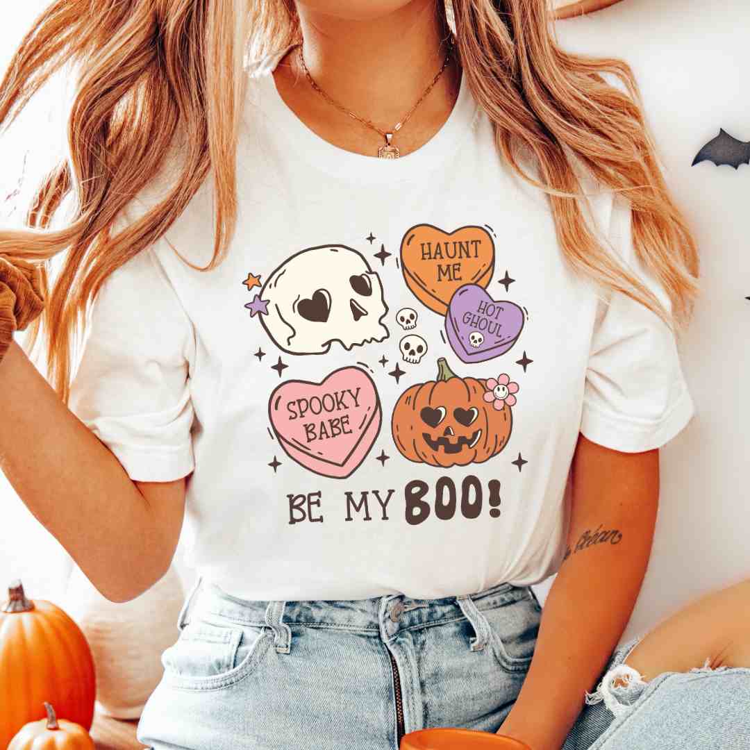 Halloween Candy Hearts DTF TRANSFER