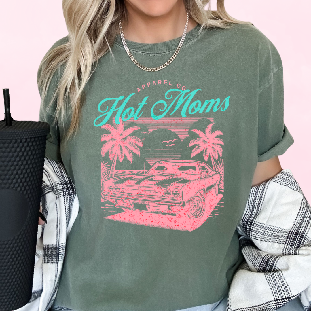 Hot Moms Apparel Co. Mom DTF TRANSFER or UV DTF STICKER DECAL