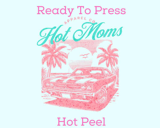 Hot Moms Apparel Co. Mom DTF TRANSFER or UV DTF STICKER DECAL