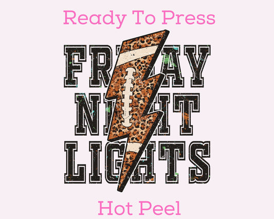 Friday Night Lights DTF TRANSFER or UV DTF STICKER DECAL