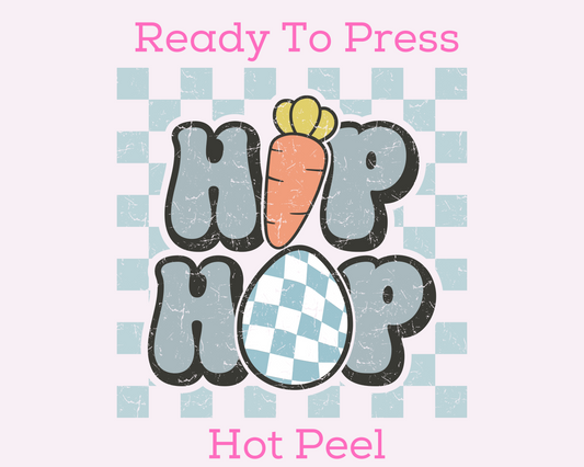 Retro Hip Hop Easter DTF TRANSFER or UV DTF STICKER or UV DTF STICKER