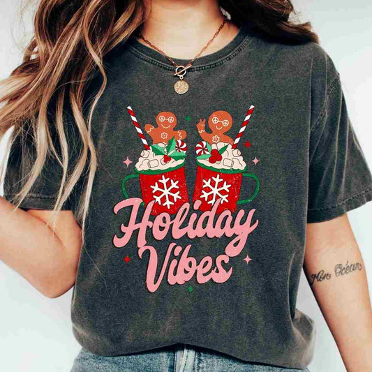 Holiday Cocoa Vibes DTF TRANSFER or UV DTF STICKER
