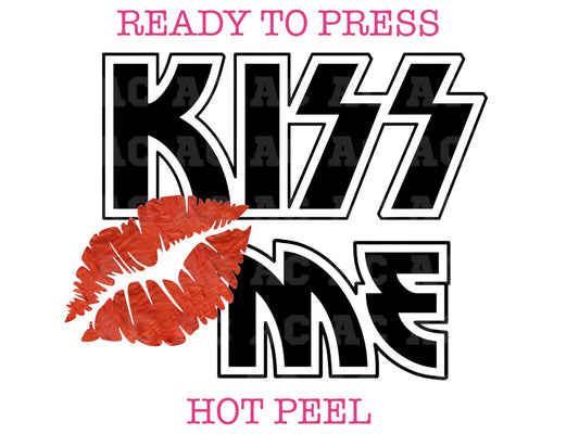 Kiss Me Valentine's Day DTF TRANSFER or UV DTF STICKER