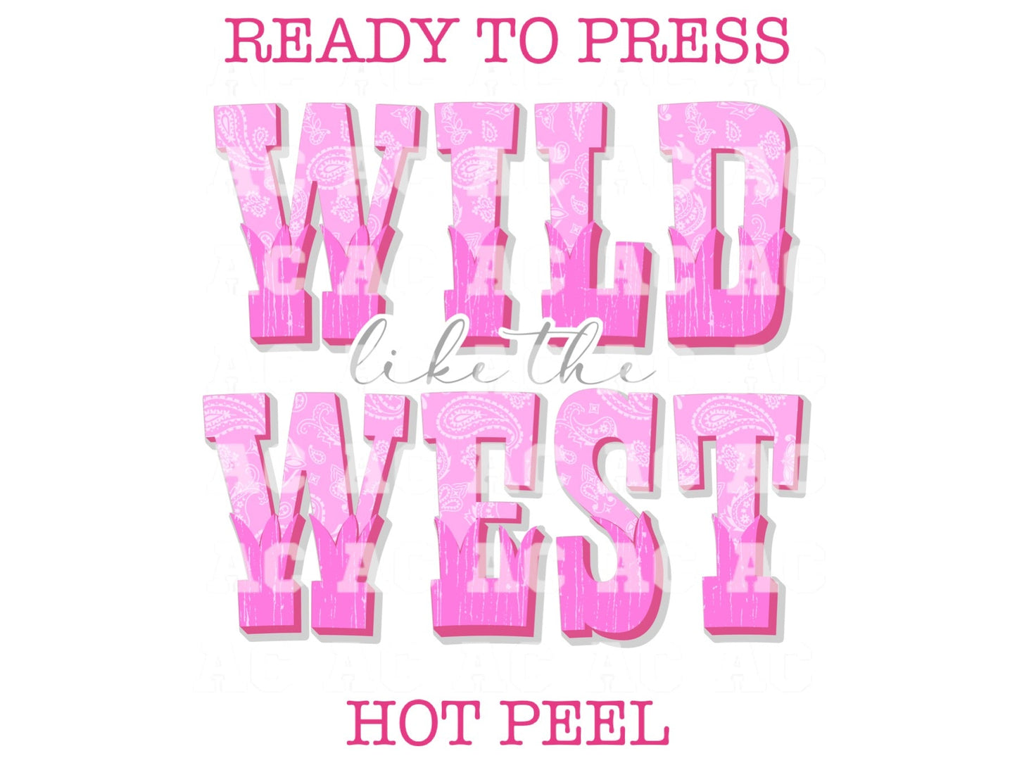 Wild West DTF TRANSFER or UV DTF STICKER