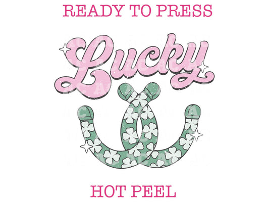 Lucky Horseshoe St. Patrick's Day DTF TRANSFER