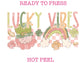 Lucky Vibes Rainbow St. Patrick's Day DTF TRANSFER