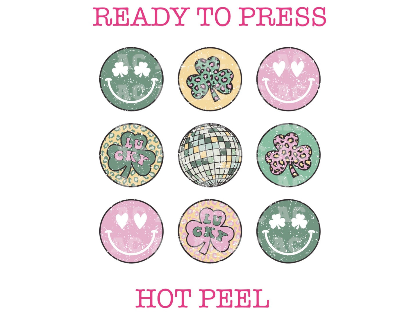 Lucky Disco St. Patrick's Day DTF TRANSFER or UV DTF STICKER DECAL