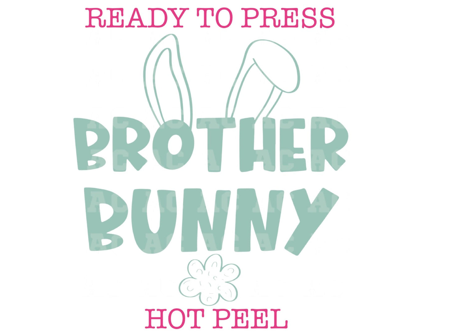 Brother Bunny Boy (Green) Easter  DTF TRANSFER