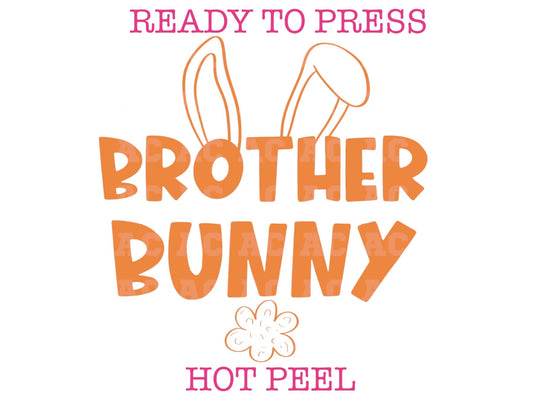 Brother Bunny Boy (Orange) Easter DTF TRANSFER