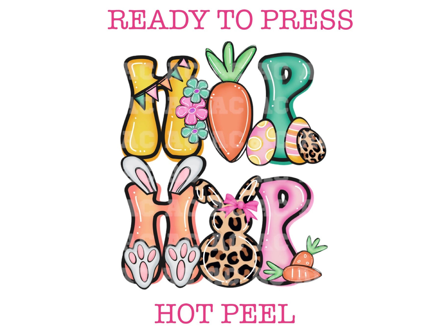 Easter Lettering Collage Hip Hop Easter DTF TRANSFER