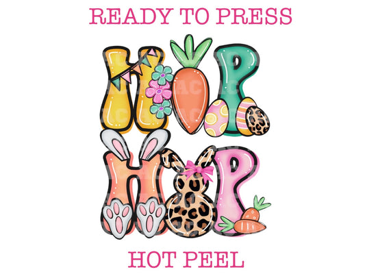 Easter Lettering Collage Hip Hop Easter DTF TRANSFER