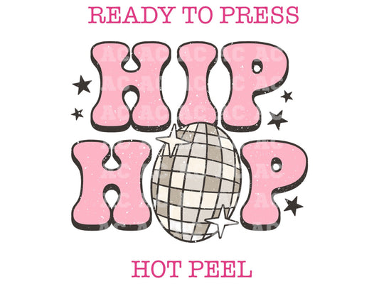 Disco Hip Hop Pink (Distressed) Easter DTF TRANSFER