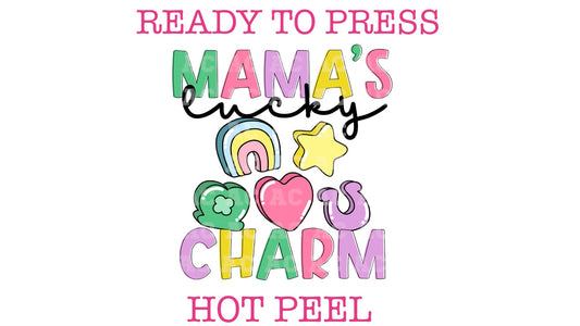 Mama's Lucky Charm St. Patrick's Day DTF TRANSFER or UV DTF STICKER