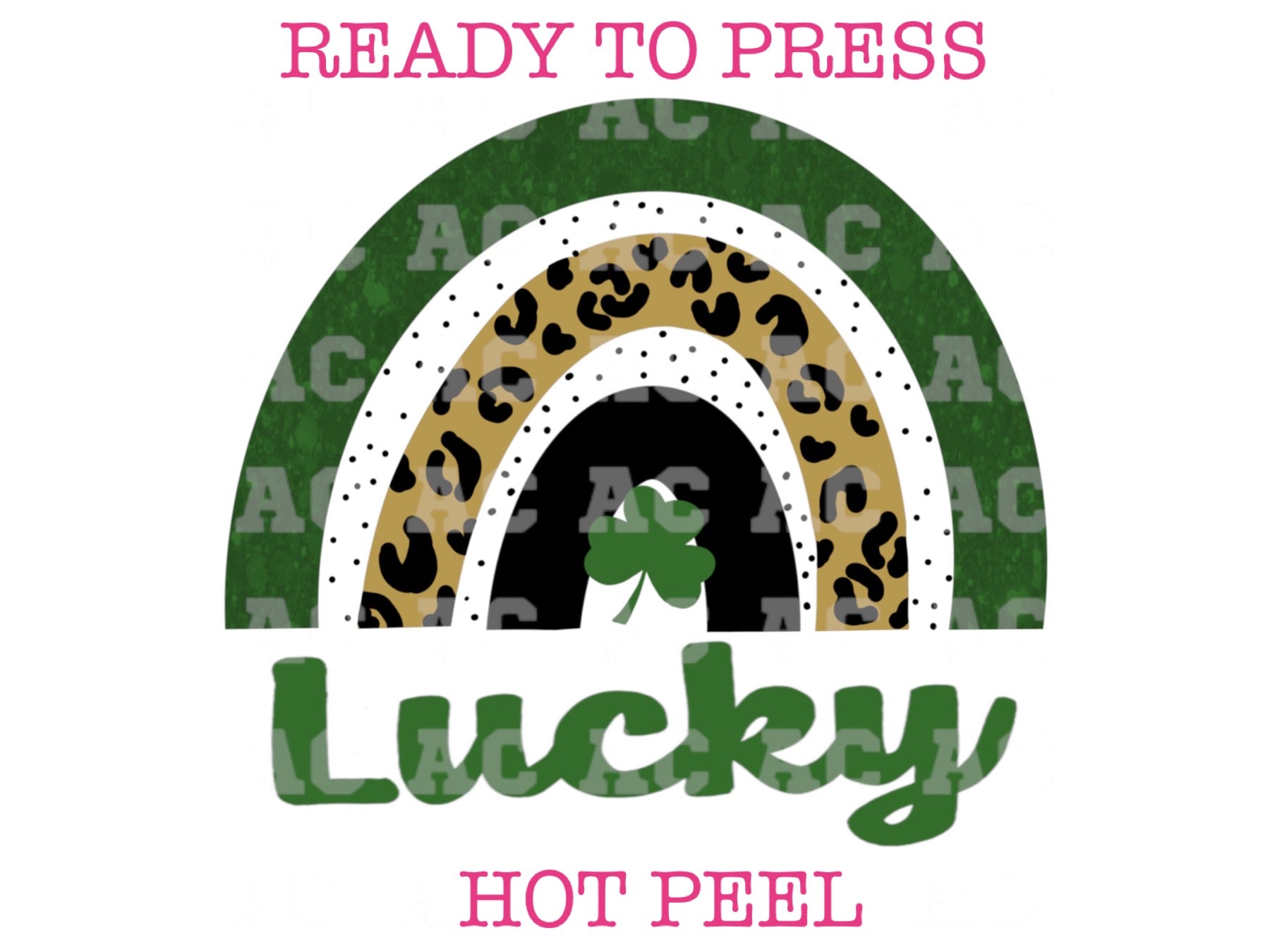 Lucky Rainbow St. Patrick's Day DTF TRANSFER