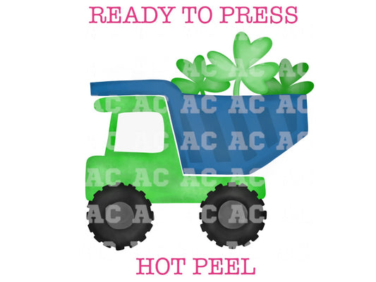 Clover Truck St. Patrick's Day DTF TRANSFER
