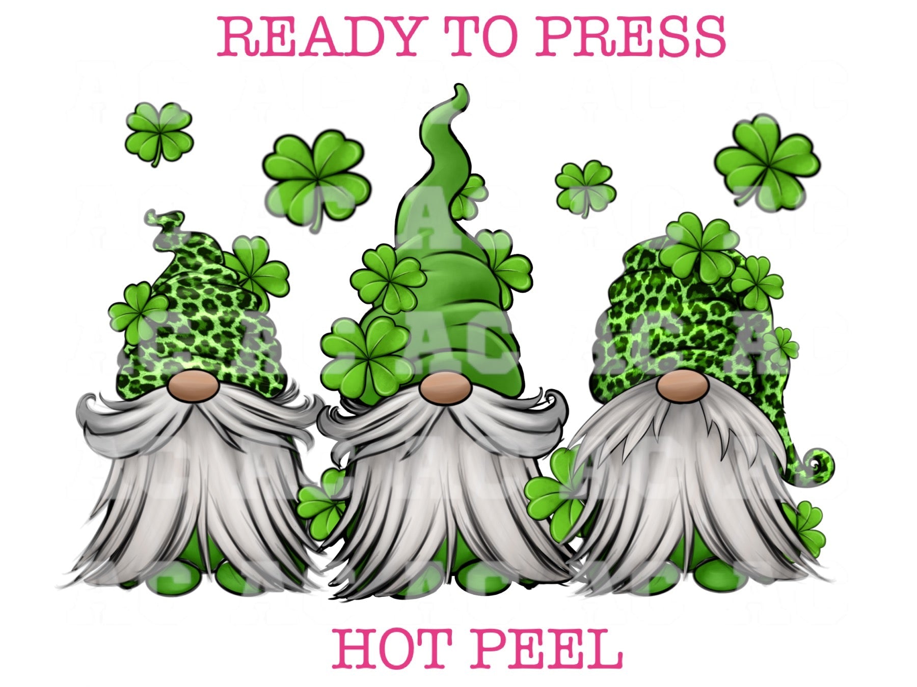 Gnomes St. Patrick's Day DTF TRANSFER
