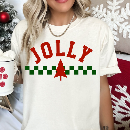 Jolly (Checkered) DTF TRANSFER or UV DTF STICKER