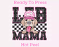 Lab Mama (Black) Faux Sequins Faux Embroidery Mom DTF TRANSFER or UV DTF STICKER DECAL