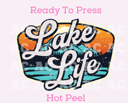 Lake Life DTF TRANSFER or UV DTF STICKER