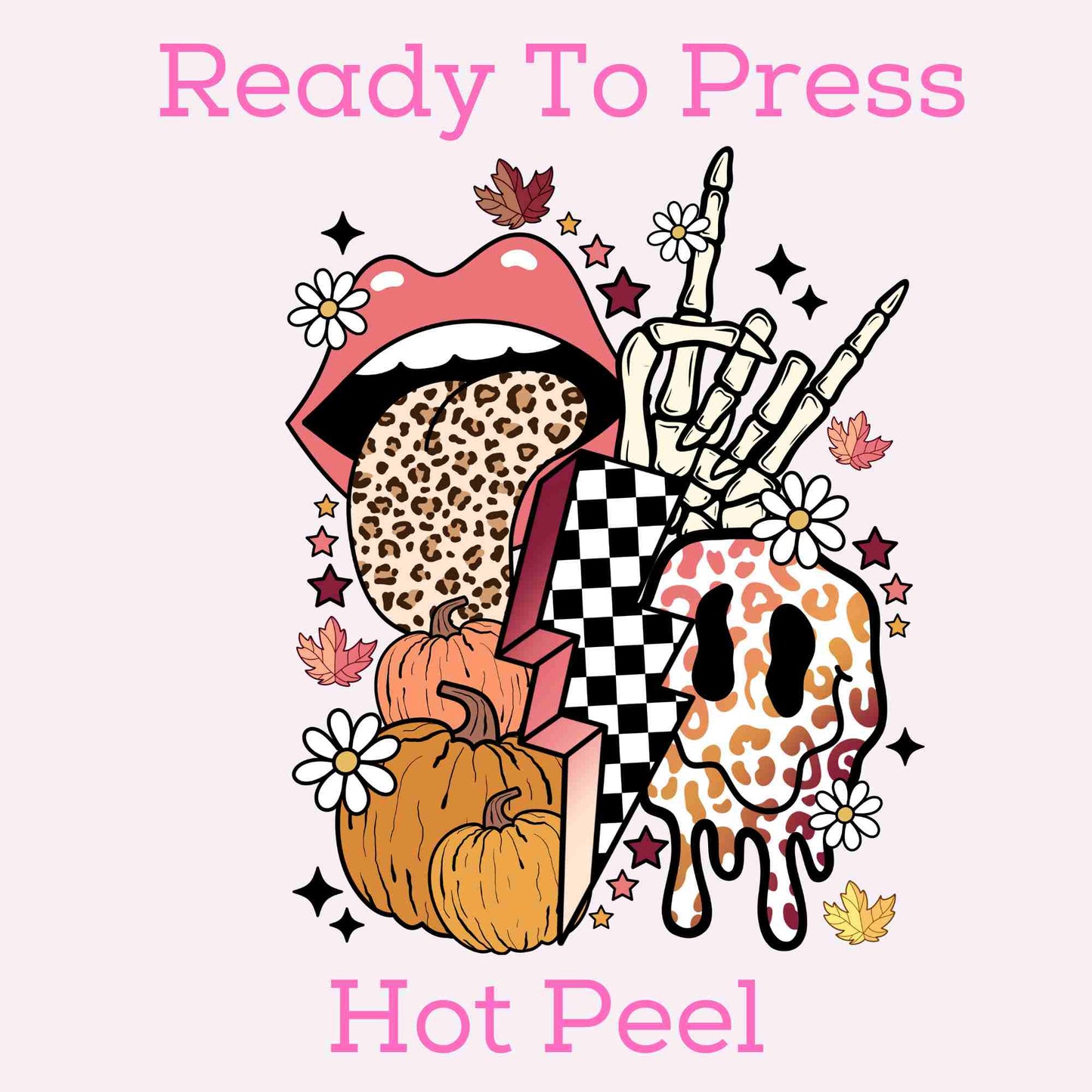 Leopard Fall Collage DTF TRANSFER or UV DTF STICKER DECAL