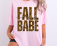 Fall Babe in Leopard DTF TRANSFER or UV DTF STICKER DECAL