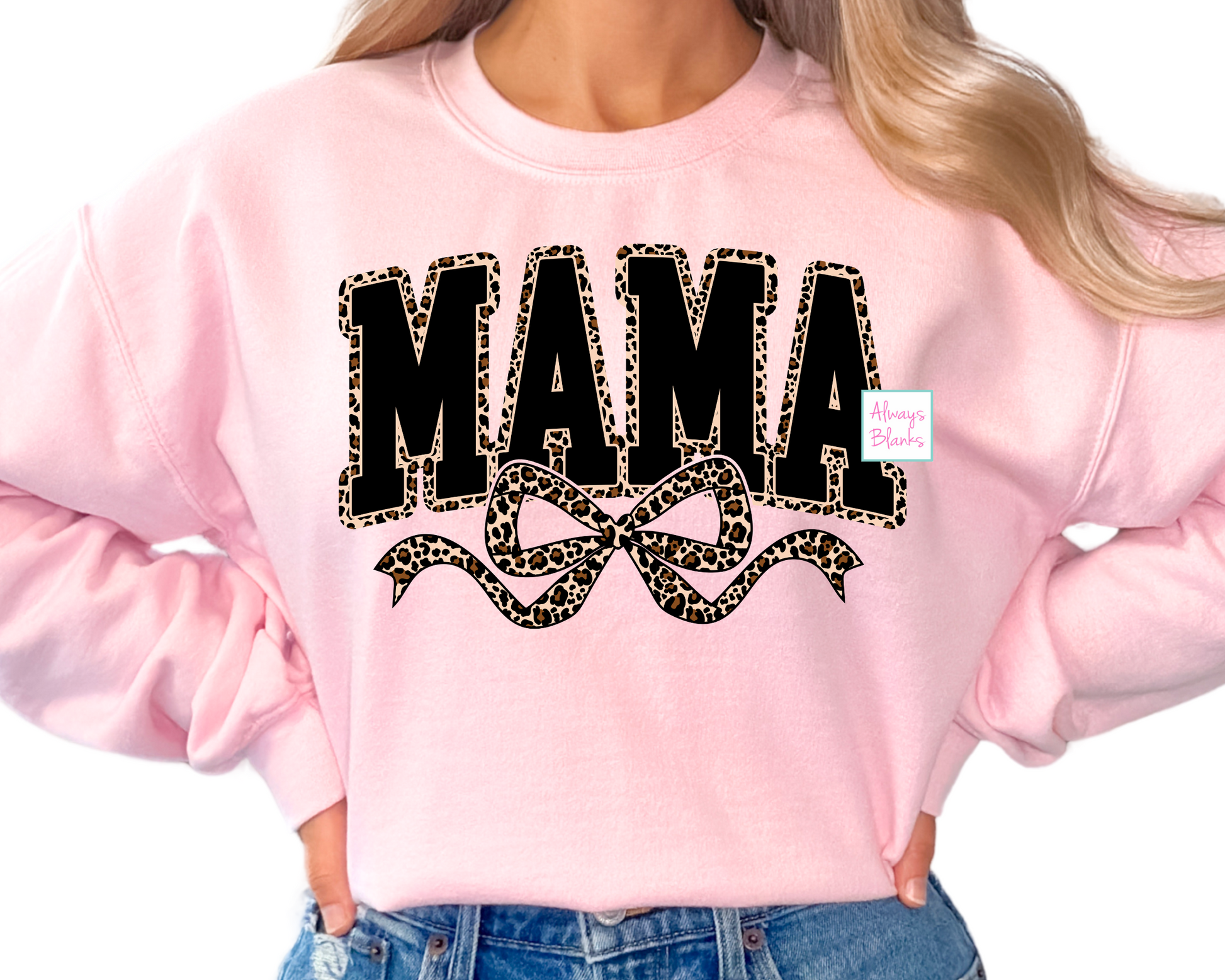 Mama Bow Coquette Leopard DTF TRANSFER or UV DTF STICKER DECAL