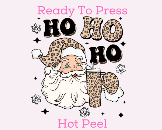 Ho Ho Ho Santa (Leopard) DTF TRANSFER
