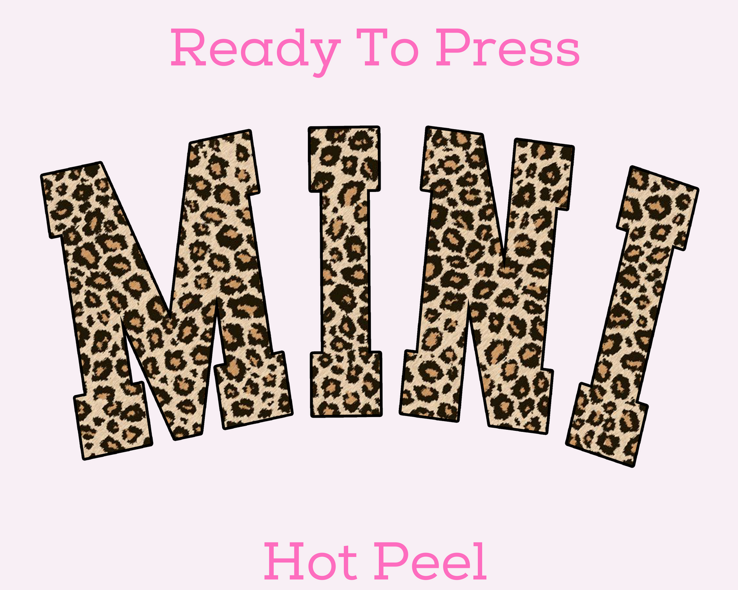 Leopard Print Mini DTF TRANSFER or UV DTF STICKER DECAL