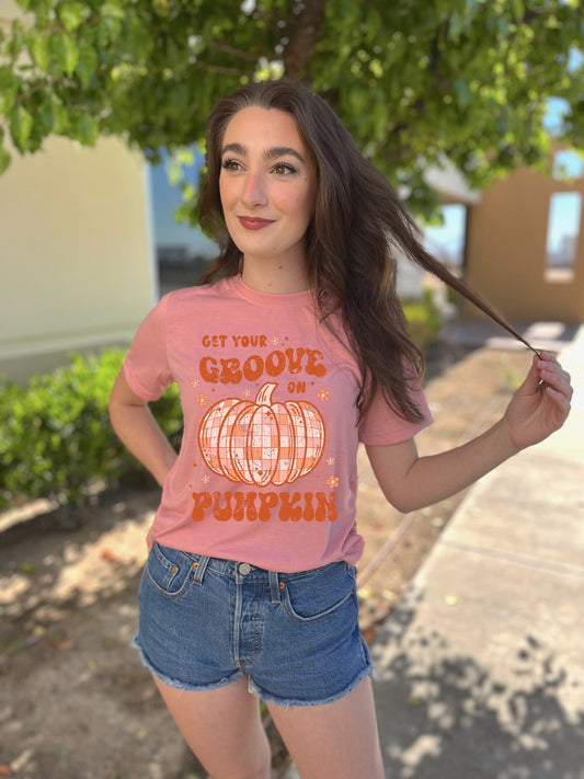 Get Your Groove On Pumpkin DTF TRANSFER or UV DTF STICKER DECAL