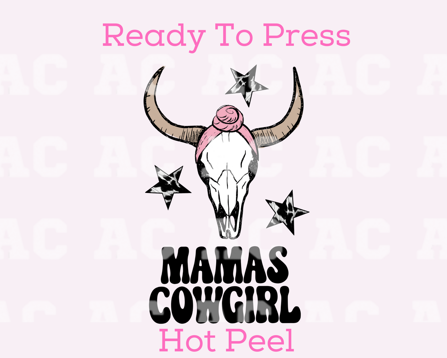 Mamas Cowgirl DTF TRANSFER or UV DTF STICKER DECAL