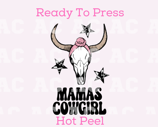 Mamas Cowgirl DTF TRANSFER or UV DTF STICKER DECAL