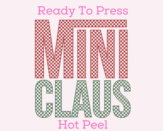 Van's Mini Claus (Red And Green) DTF TRANSFER