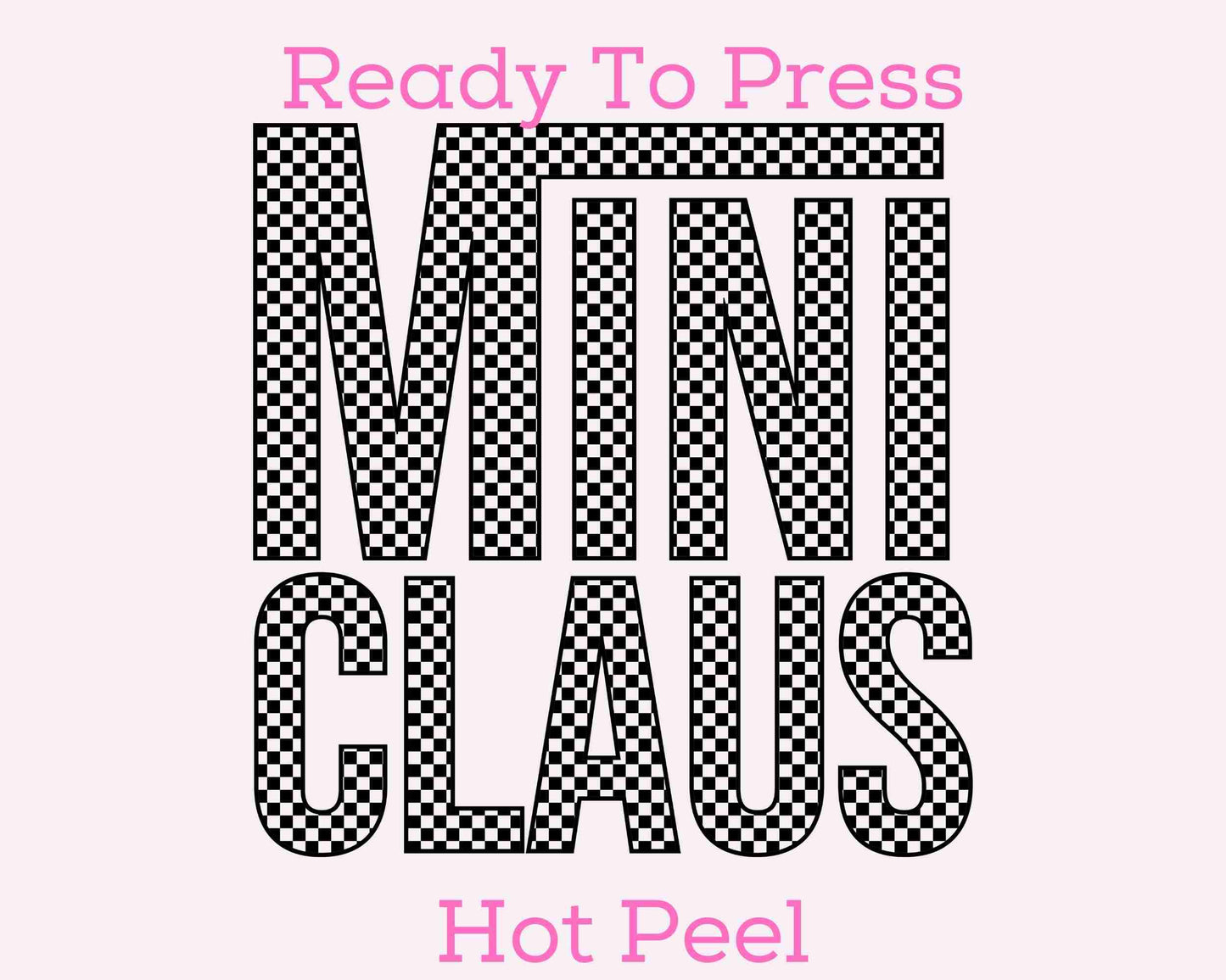 Van's Mini Claus (Black) DTF TRANSFER or UV DTF STICKER