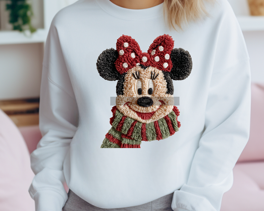 Magical Girl Mouse Christmas DTF TRANSFER or UV DTF STICKER