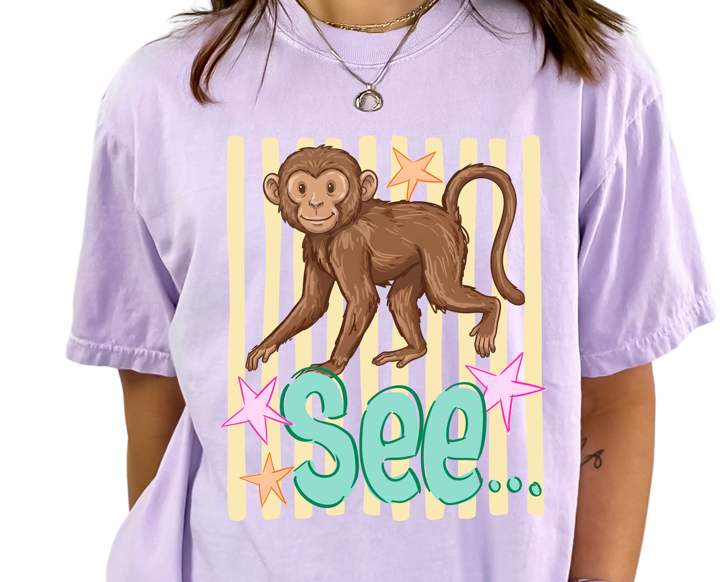 Monkey See DTF TRANSFER
