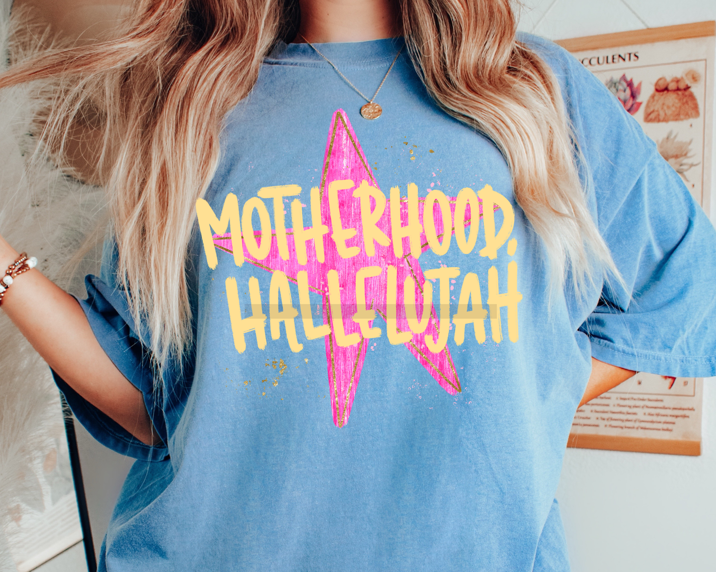 Motherhood Hallelujah Faith Based Religious DTF TRANSFER